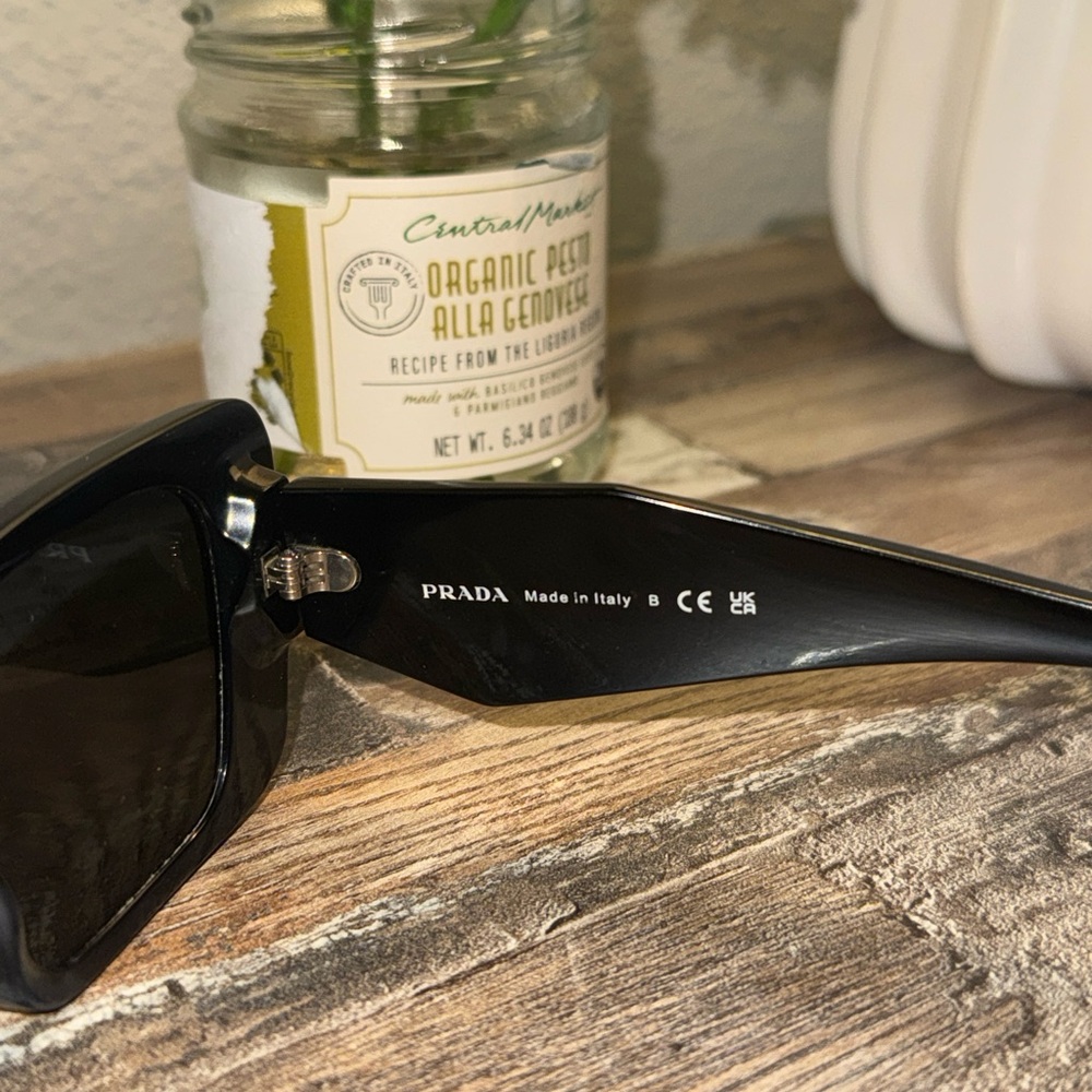 Prada Black Oversized Rectangular Sunglasses - image 6